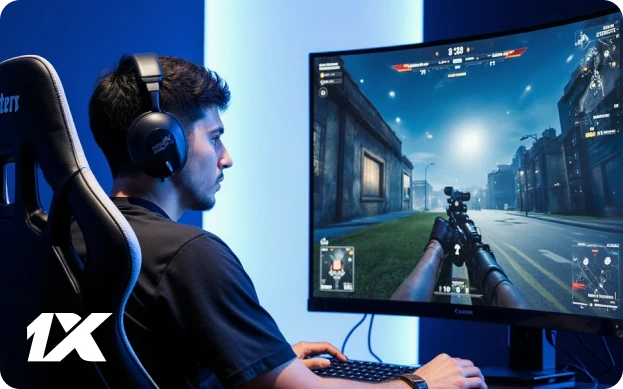 1xBet Platformunda Counter-Strike (CS:GO) maçlarına nasıl bahis yapılacağını gösteren arayüz ekran görüntüsü. Seçilen maçlar, bahis türleri ve oranlar görünmektedir